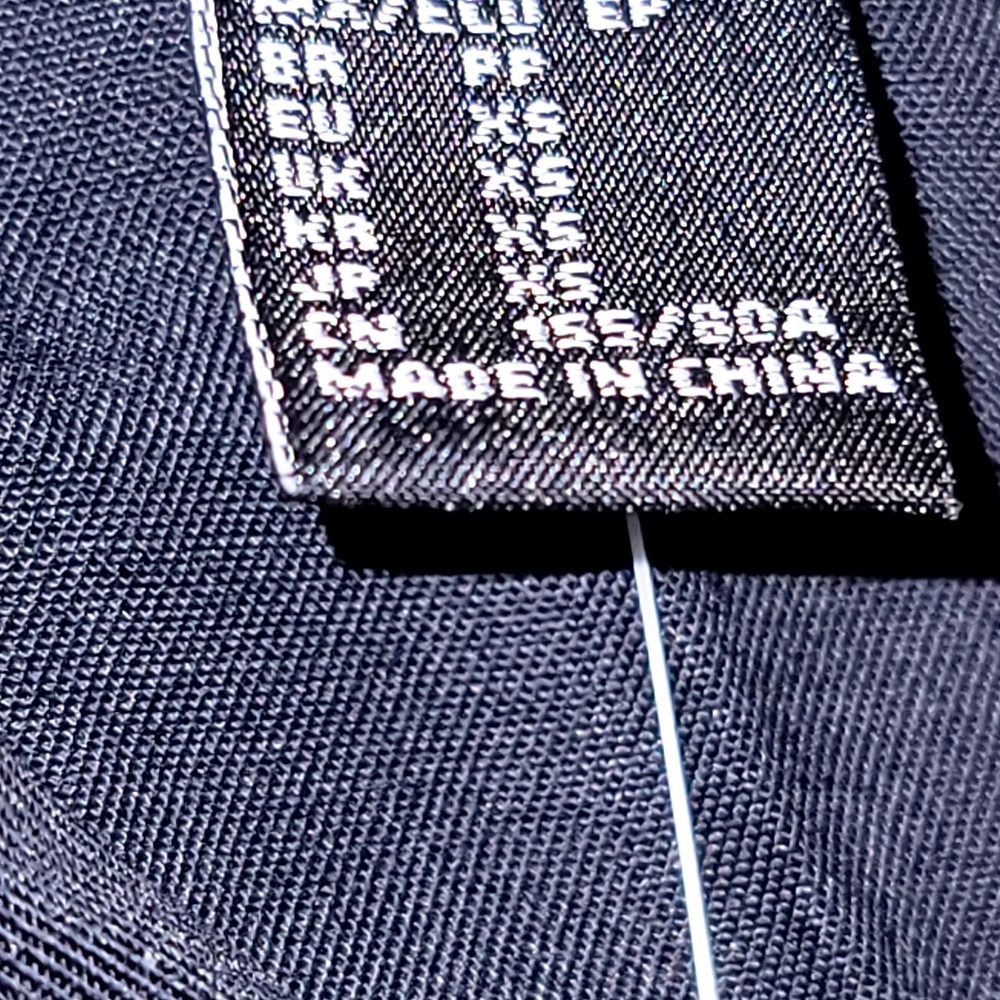 NWT Women's T-Shirt Black various sizes shirt dress long sleeves buttons-up pock - Picture 8 of 11